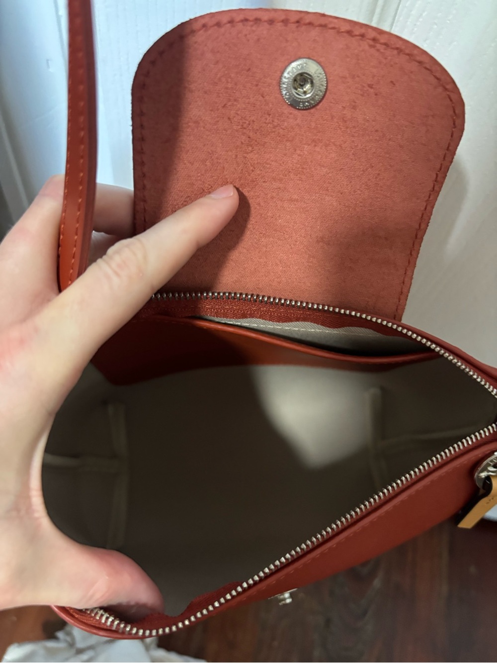 NWOT Longchamp Le Pliage Xtra XS Crossbody, Red - Picture 6 of 6